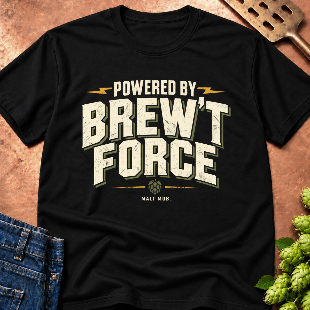 Powered By Brew't Force T-Shirt