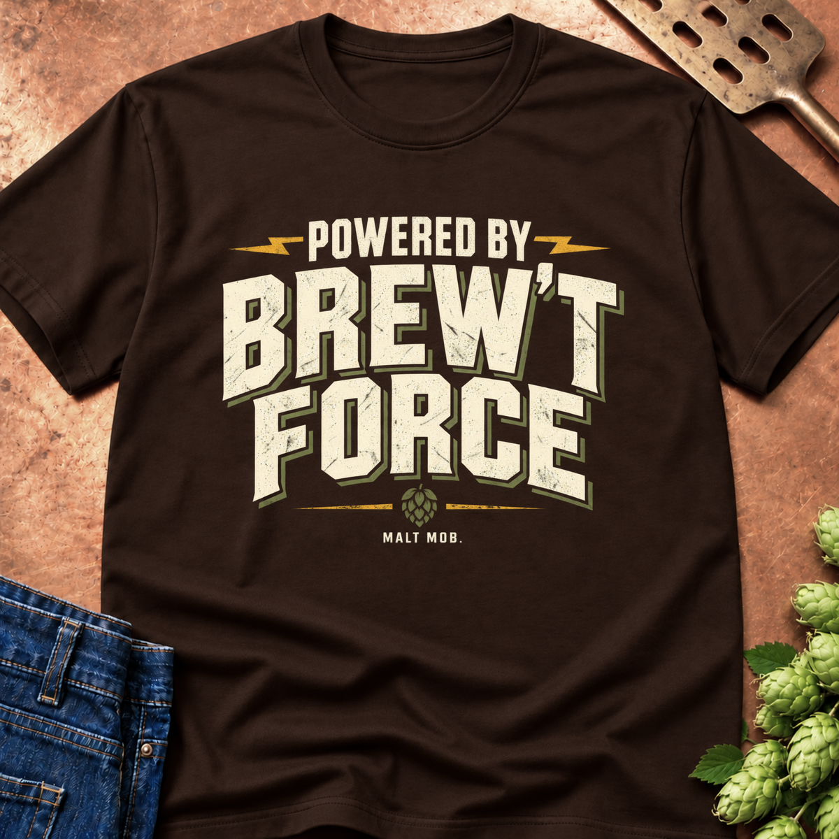 Powered By Brew't Force T-Shirt