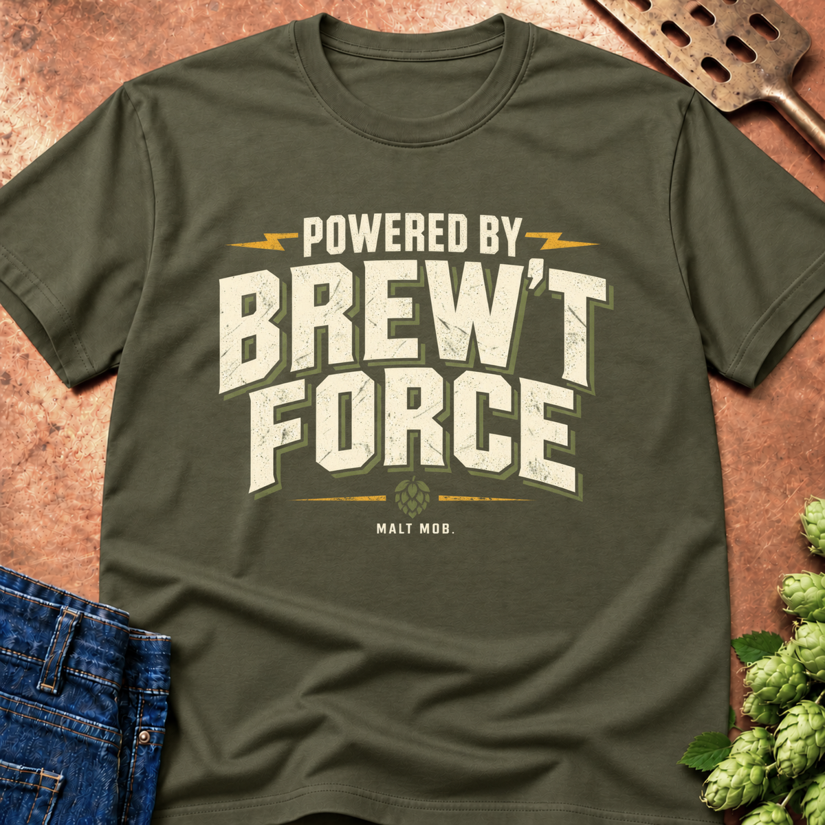 Powered By Brew't Force T-Shirt