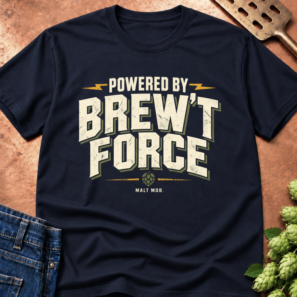 Powered By Brew't Force T-Shirt