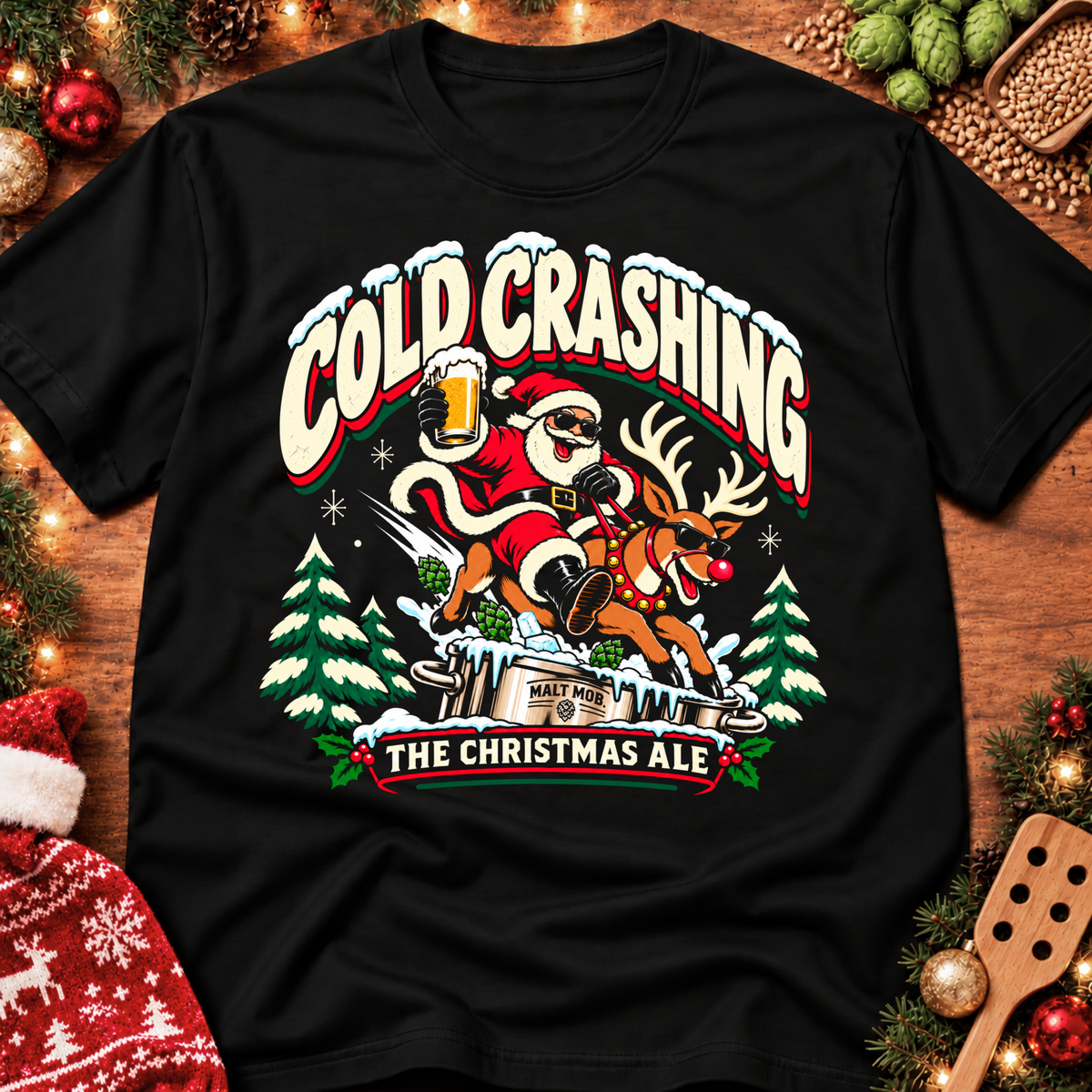 Cold Crashing the Christmas Ale T-Shirt