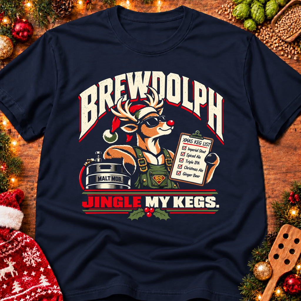 Brewdolph Jingle My Kegs (Christmas) T-Shirt