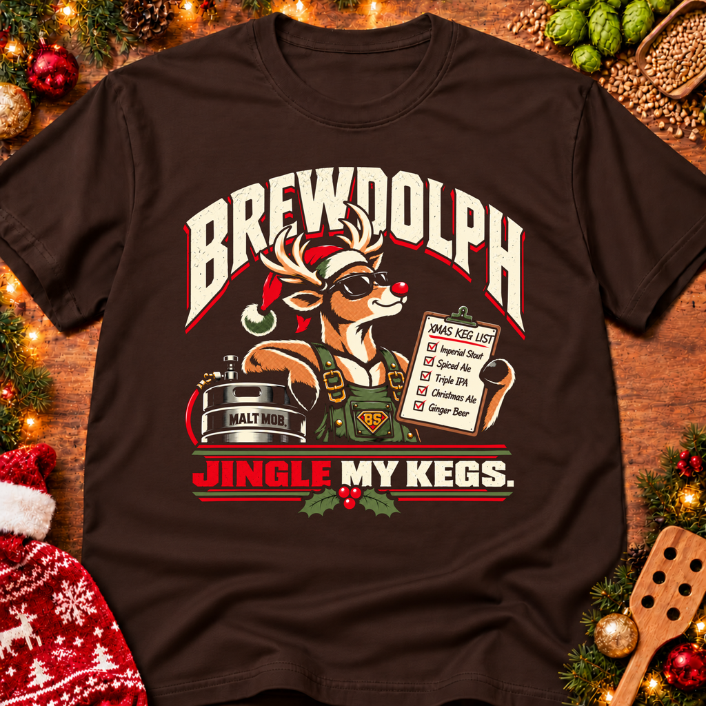 Brewdolph Jingle My Kegs (Christmas) T-Shirt