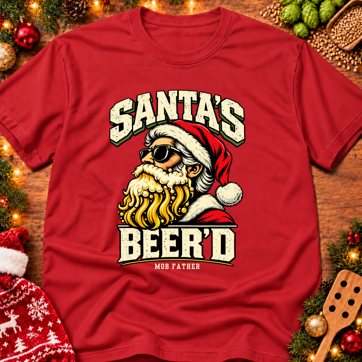 Santa's Beer'd (Christmas) T-Shirt