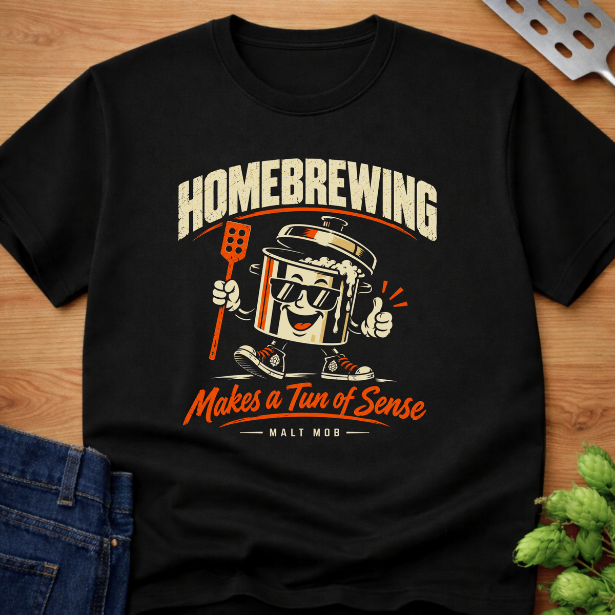 Homebrewing Makes a Tun of Sense T-Shirt