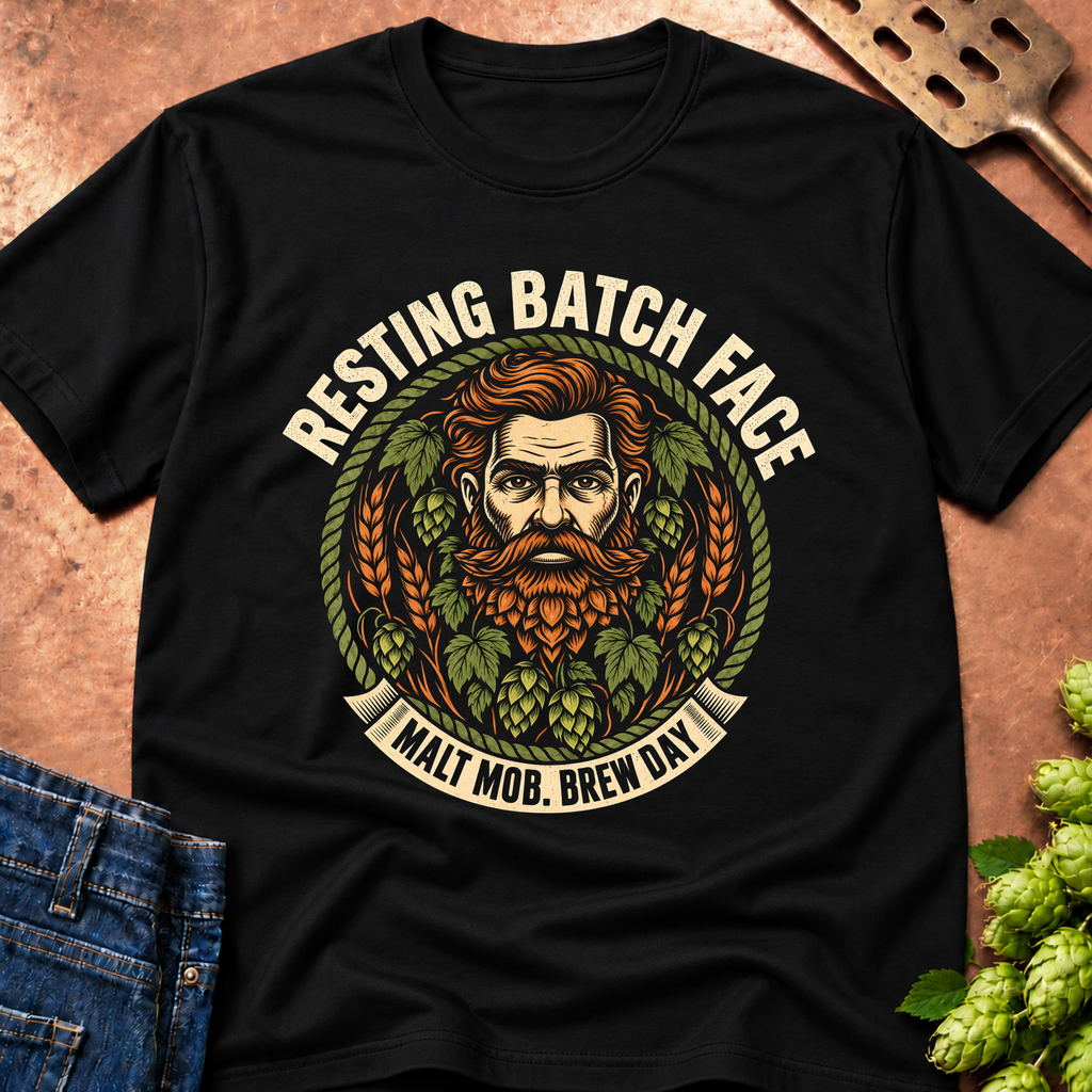 Resting Batch Face (Brew Beard) T-Shirt