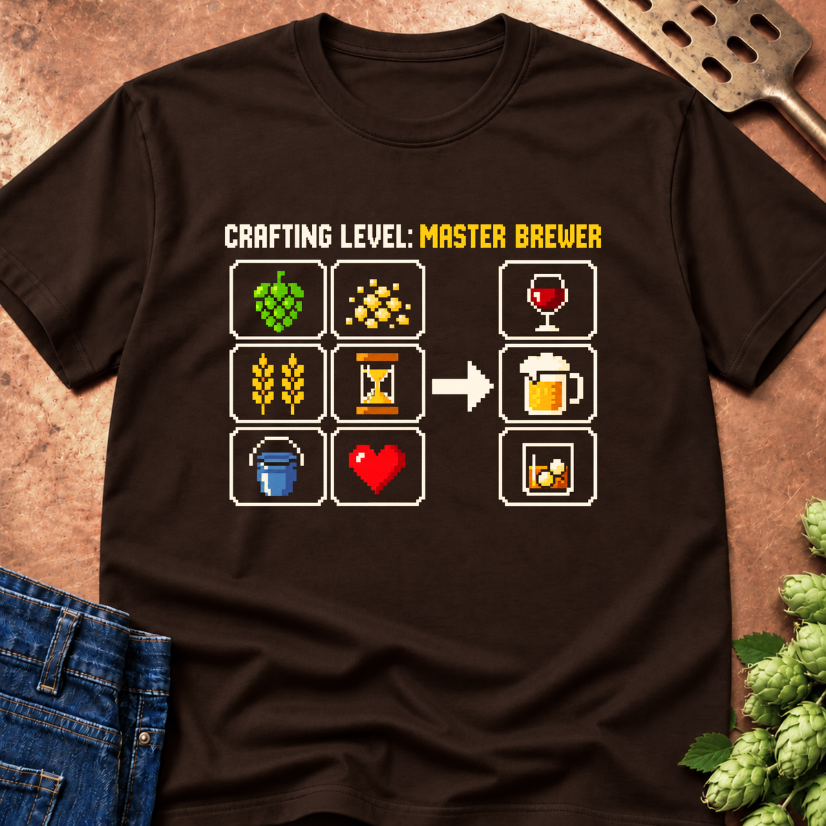 Crafting Level Master Brewer T-Shirt