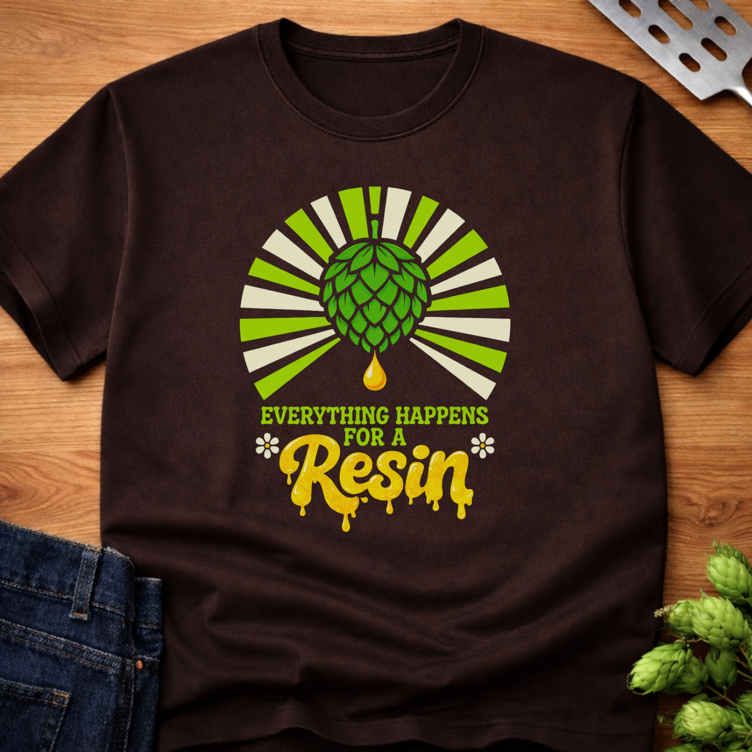 Everything Happens For A Resin T-Shirt