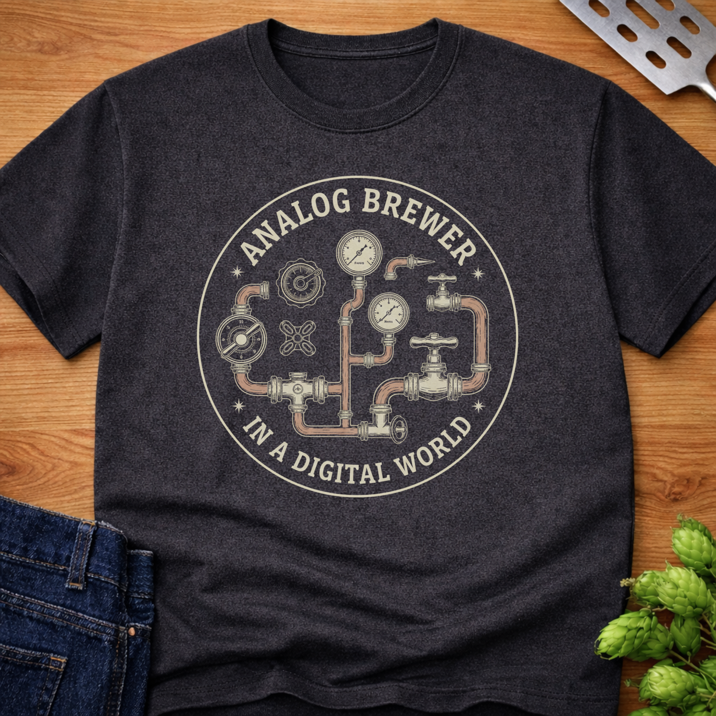 Analog Brewer In A Digital World T-Shirt