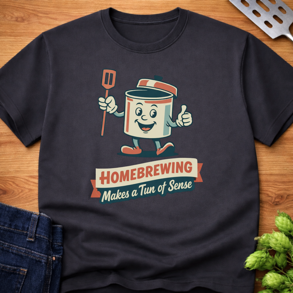 Homebrewing Makes a Tun of Sense T-Shirt