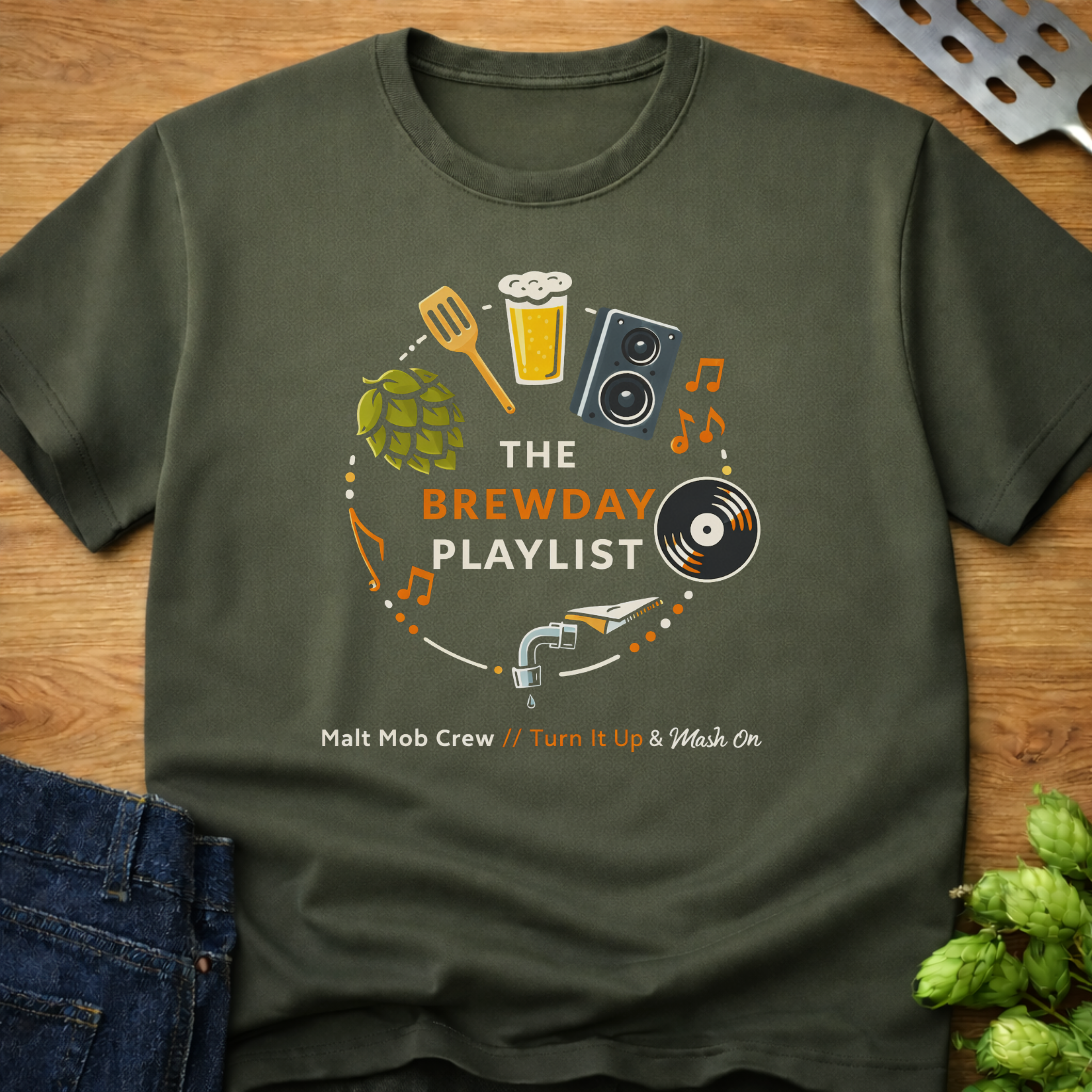 The BrewDay Playlist T-Shirt
