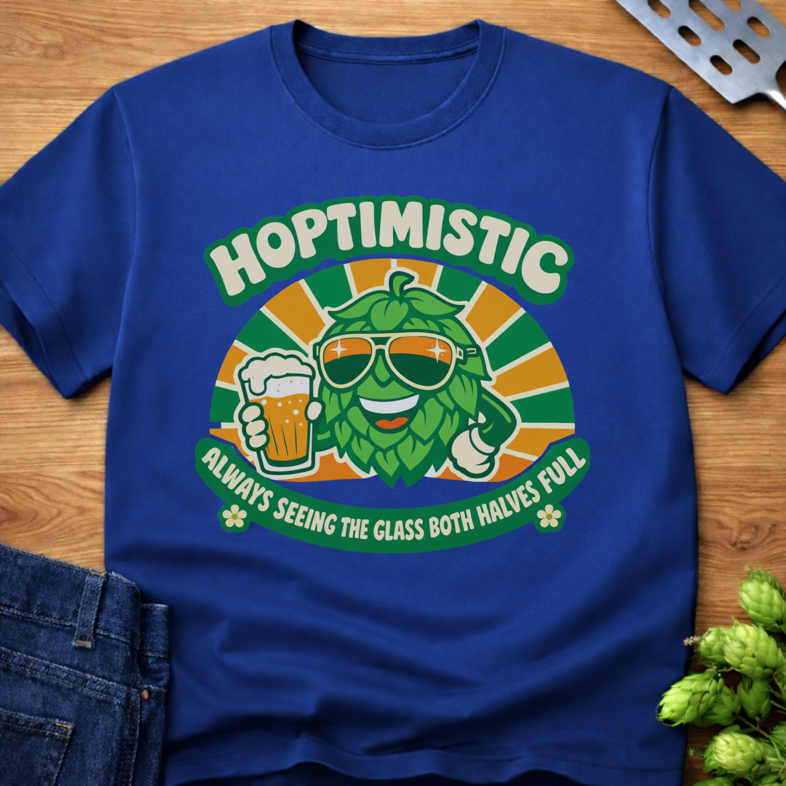 Hoptimistic - Glass Both Halves Full T-Shirt