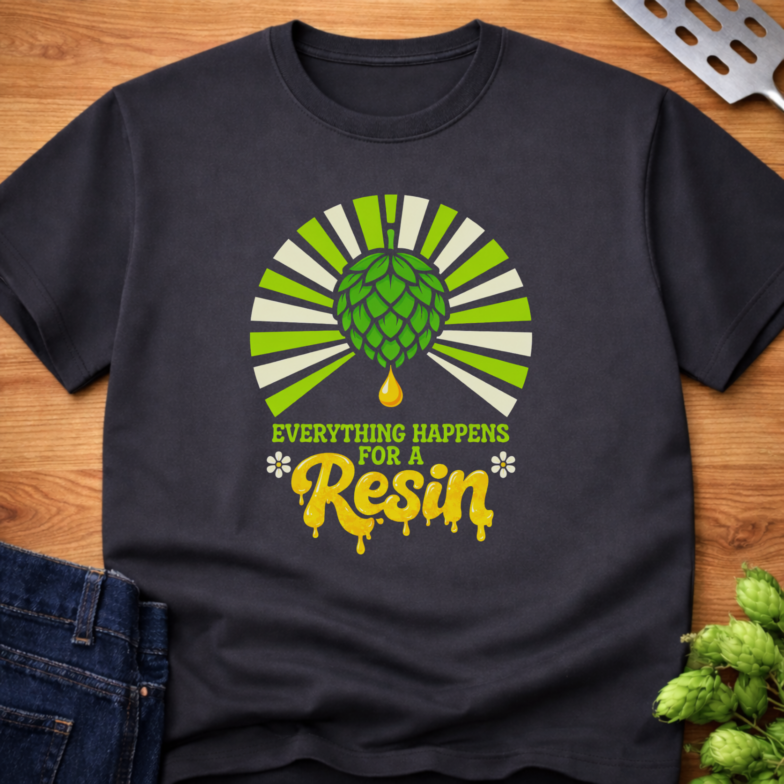 Everything Happens For A Resin T-Shirt