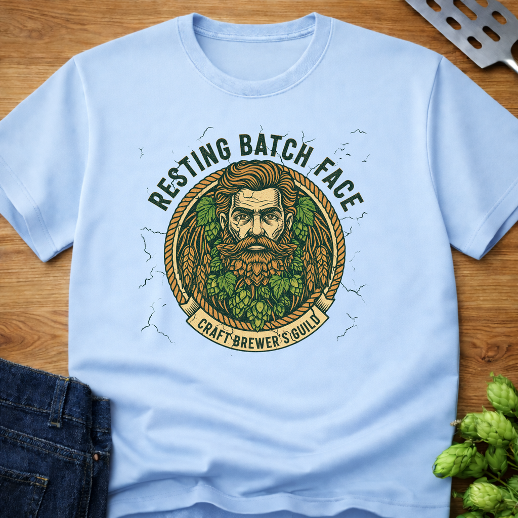 Resting Batch Face (Brew Beard) T-Shirt