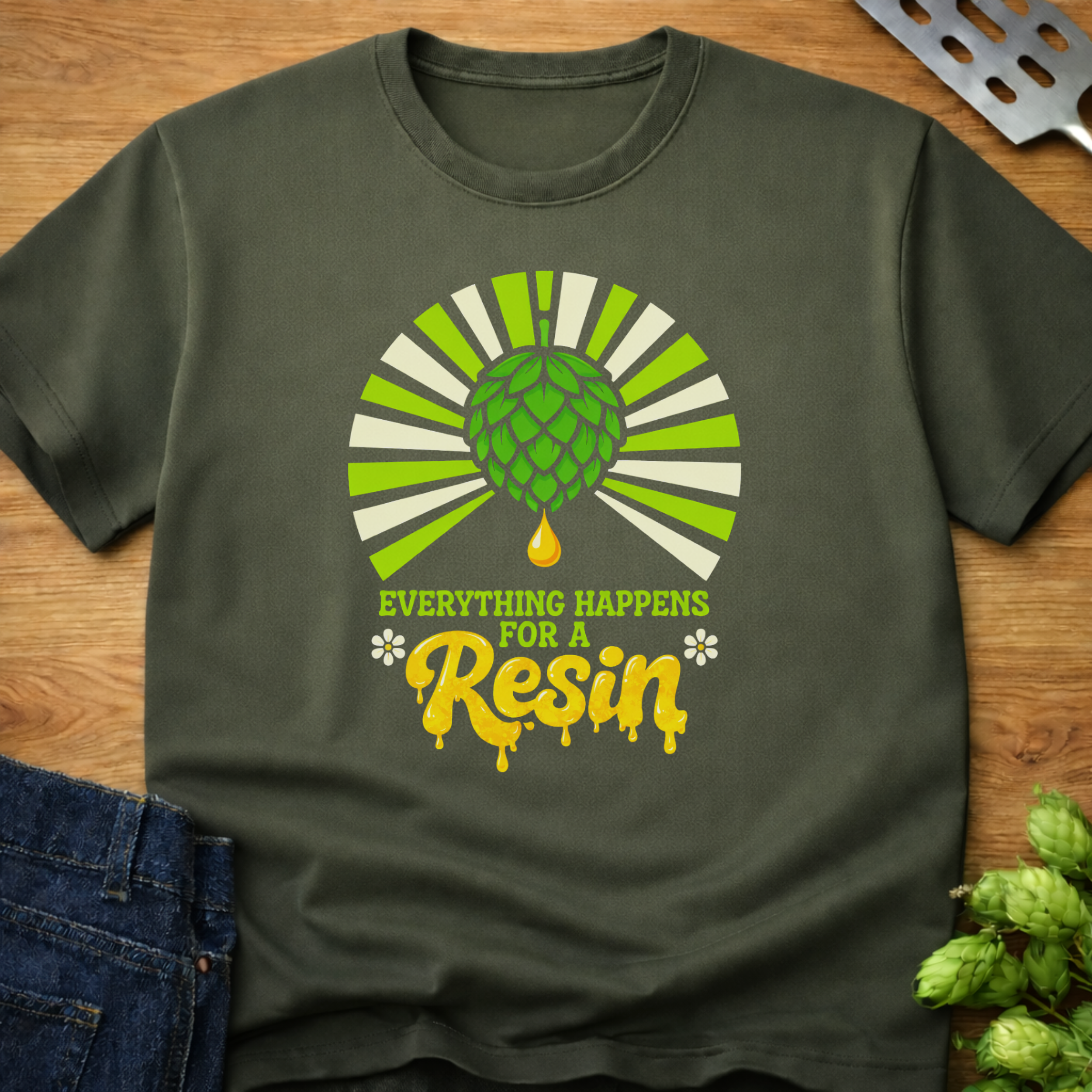 Everything Happens For A Resin T-Shirt