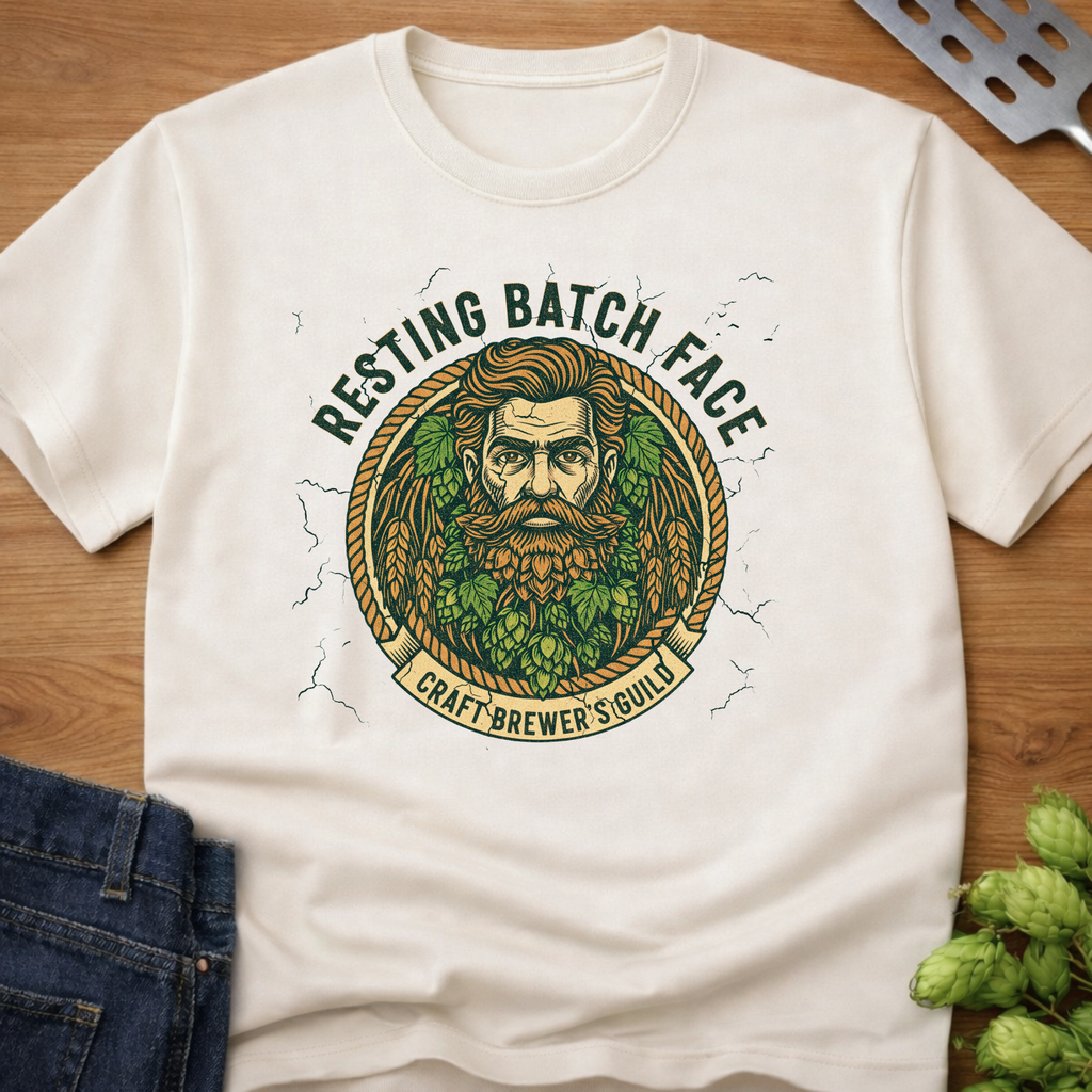 Resting Batch Face (Brew Beard) T-Shirt