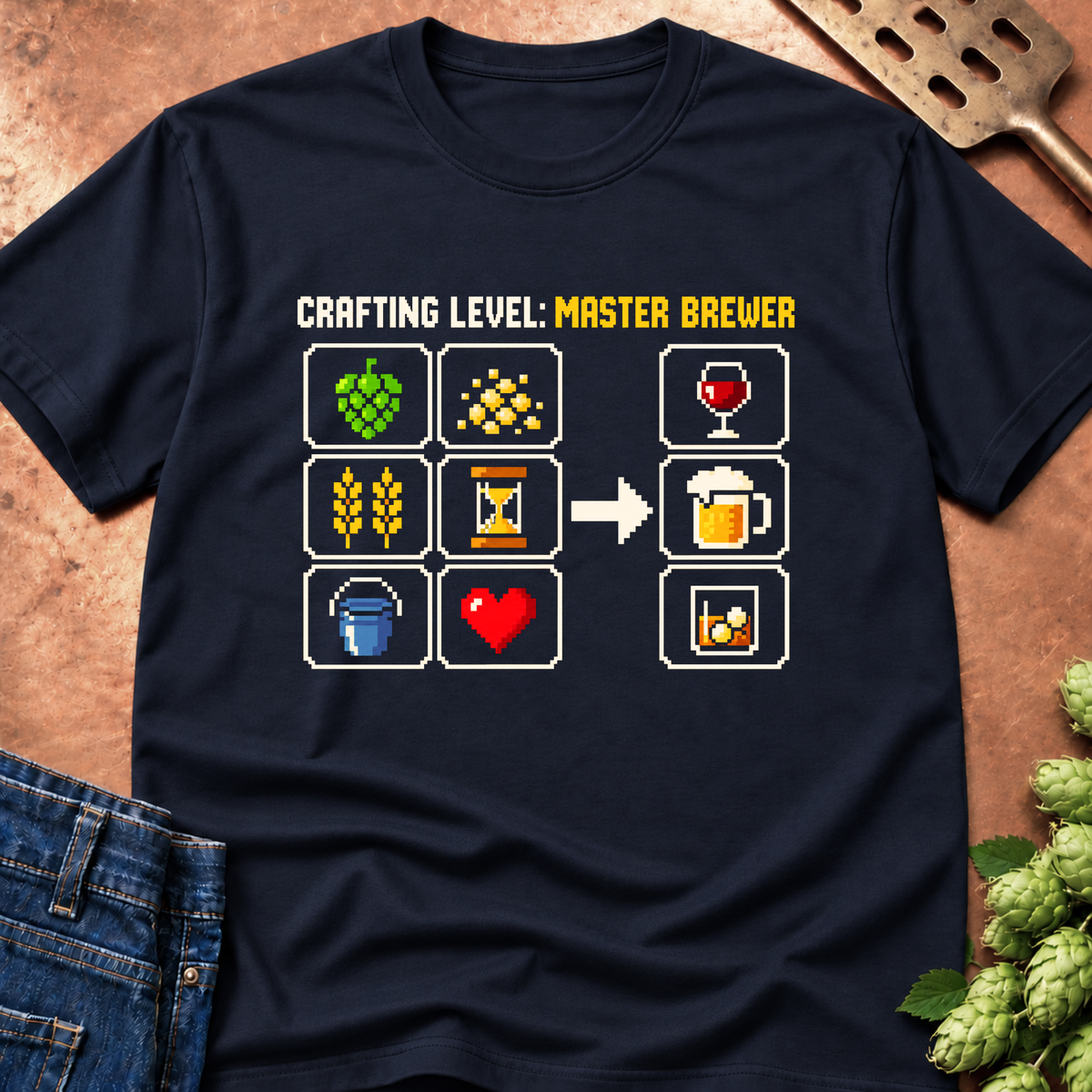Crafting Level Master Brewer T-Shirt