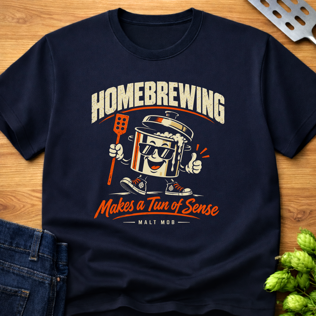 Homebrewing Makes a Tun of Sense T-Shirt