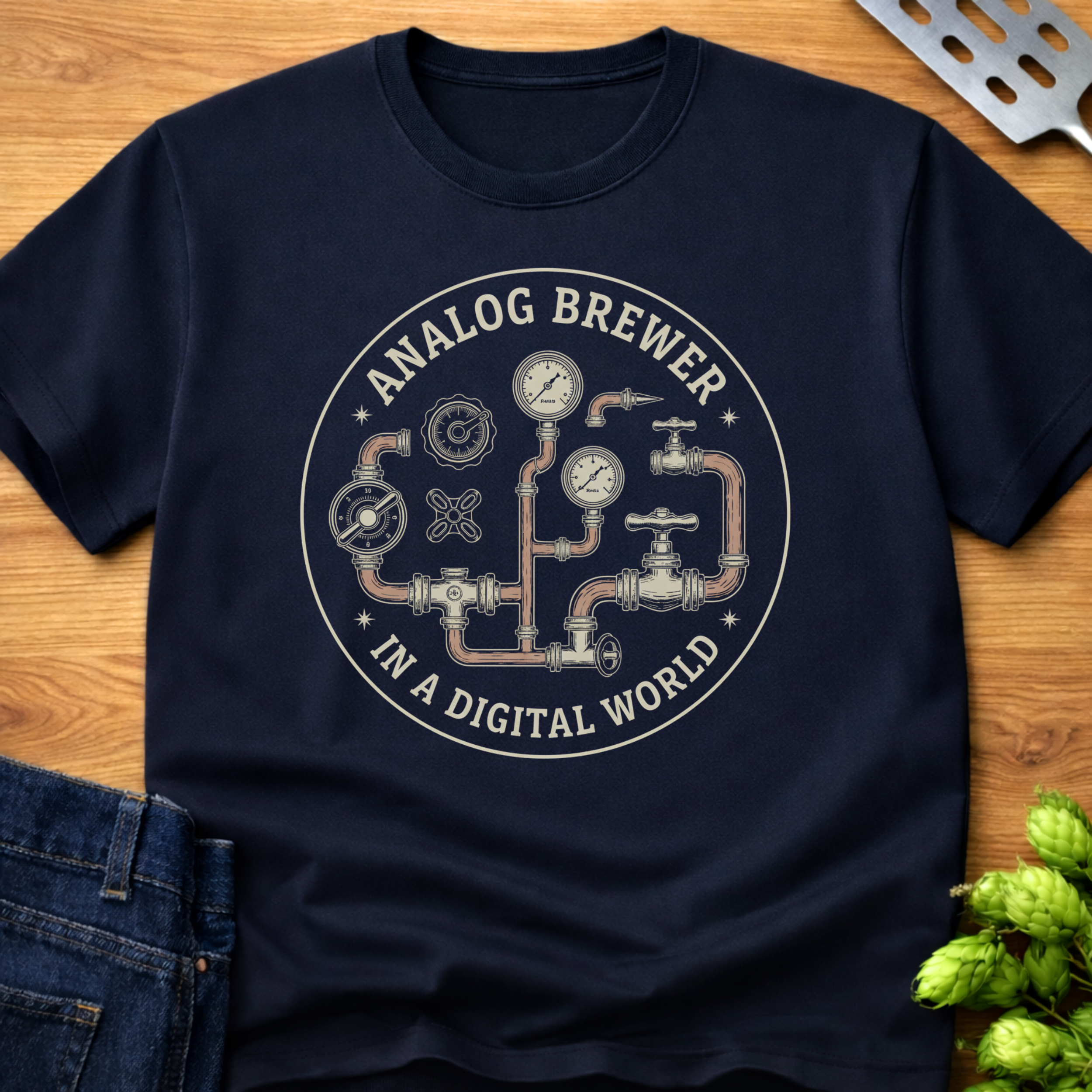 Analog Brewer In A Digital World T-Shirt