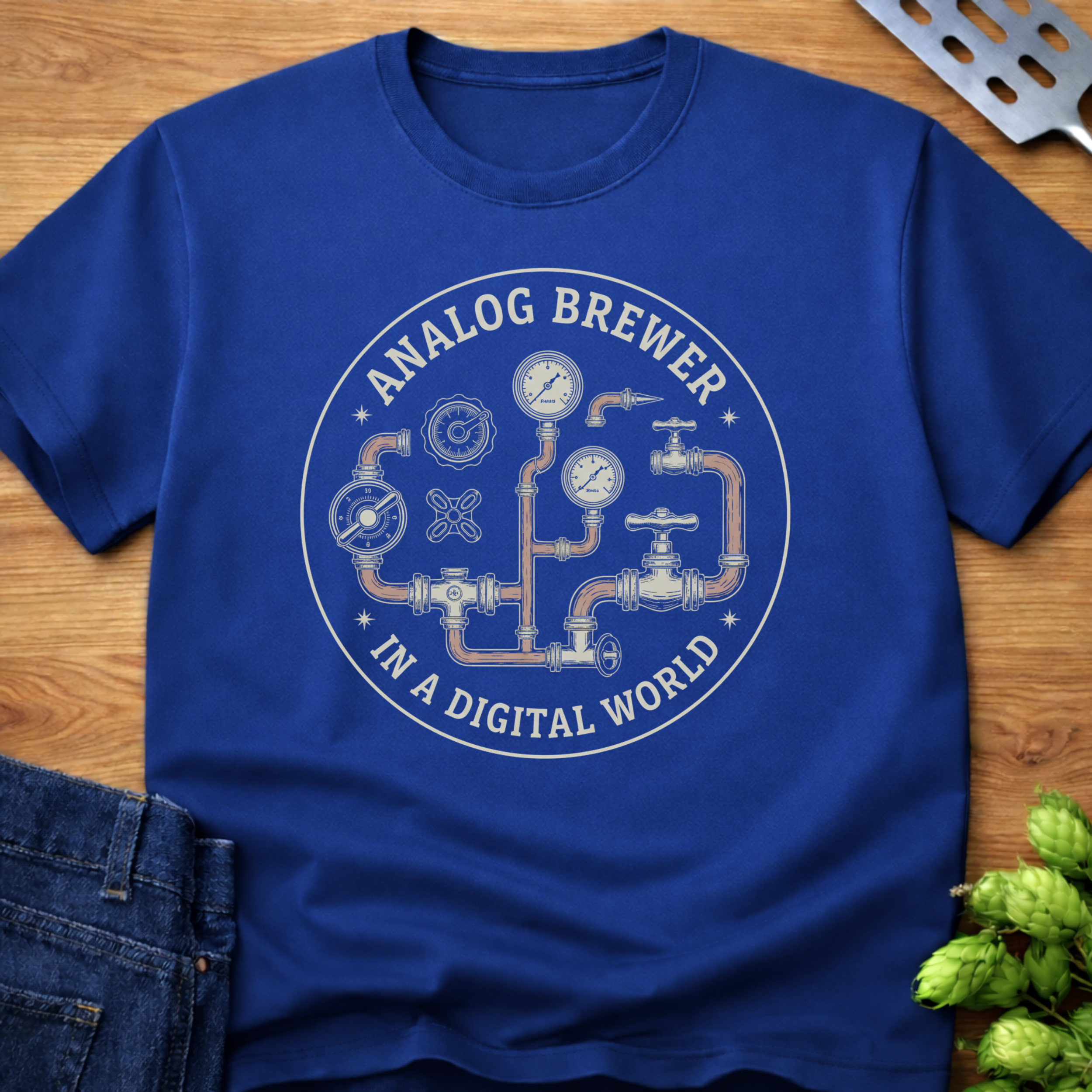 Analog Brewer In A Digital World T-Shirt