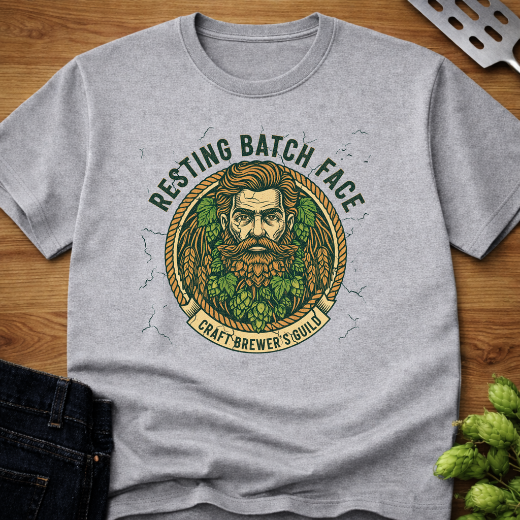 Resting Batch Face (Brew Beard) T-Shirt