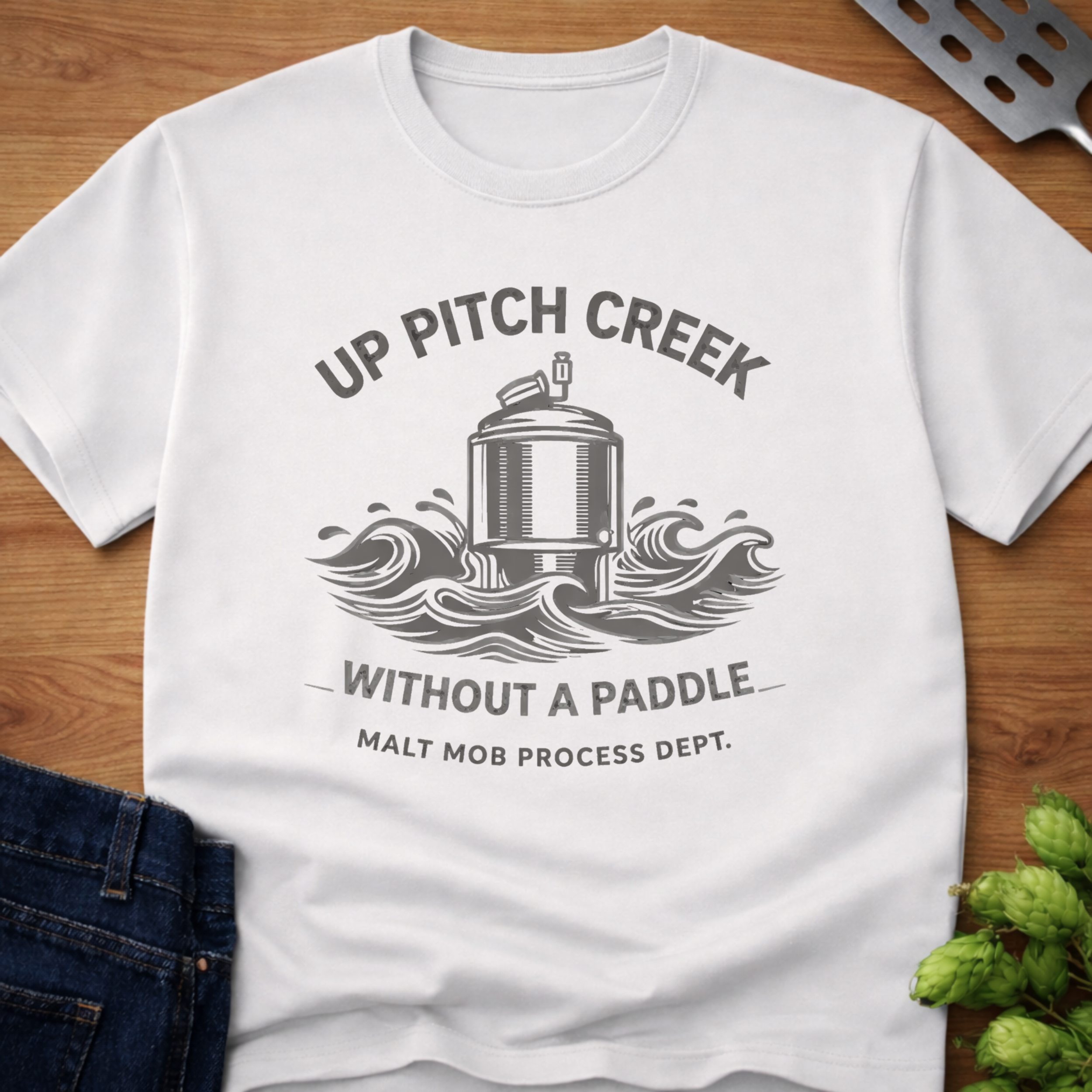 Up Pitch Creek Without A Paddle T-Shirt